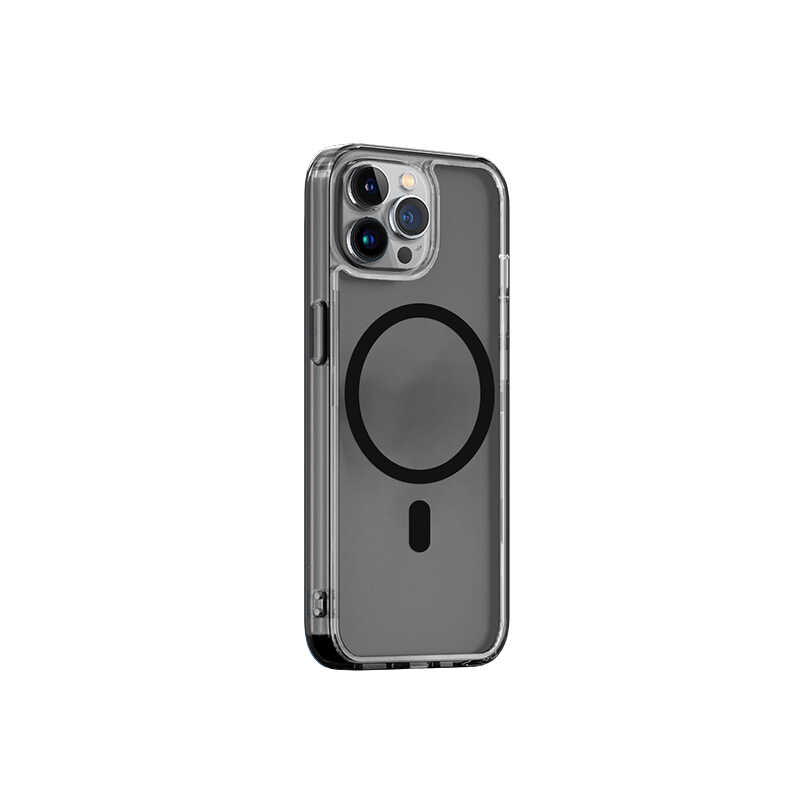 iPhone 14 Pro Max Wiwu M-safe Şarj Özellikli Lens Korumalı Şeffaf Silikon Kılıf