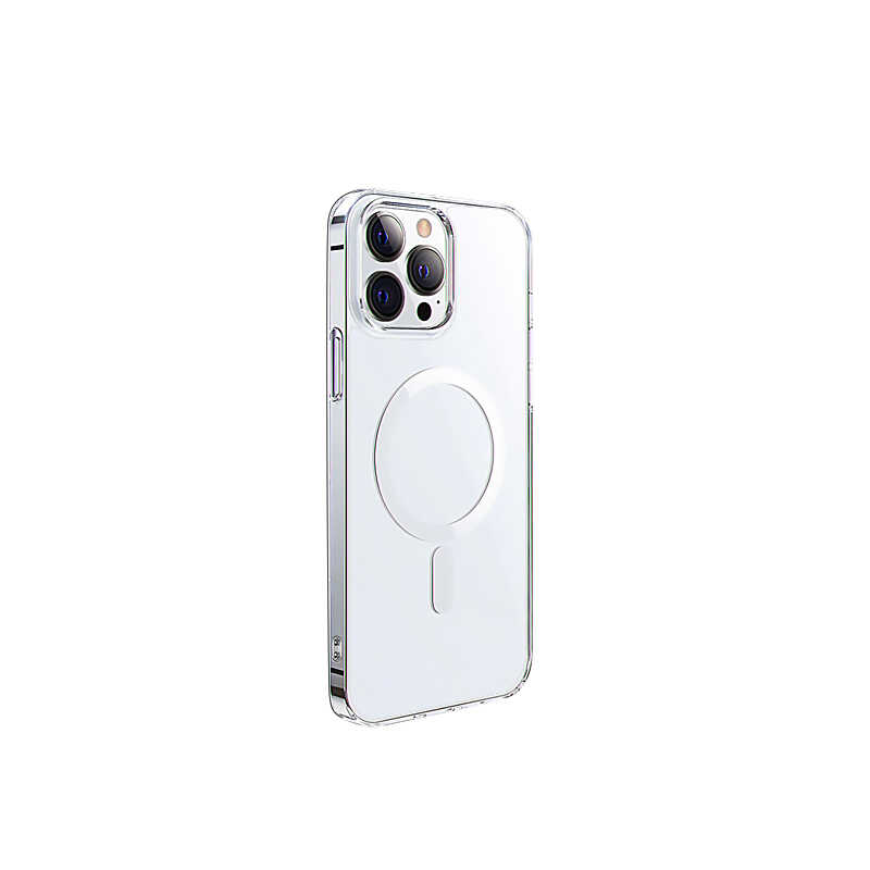 iPhone 14 Pro Max Wiwu M-safe Şarj Özellikli Lens Korumalı Şeffaf Silikon Kılıf