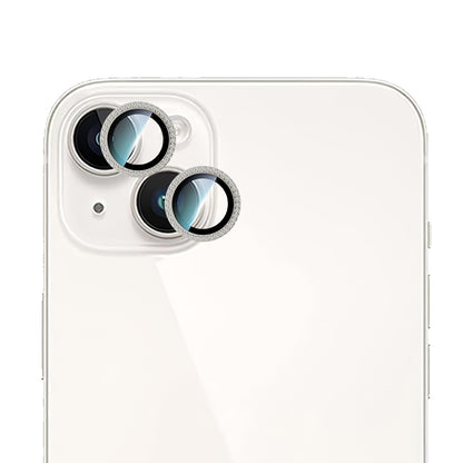 iPhone 15 CaseWorld Alloy Sparkling Diamond Serisi Taşlı Lens Koruyucu
