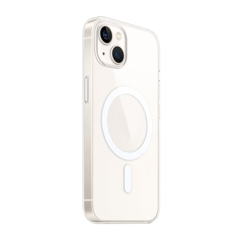 iPhone 15 Kamera Korumalı M-Safe Şarj Özellikli Şeffaf Zore London Sert PC Kılıf