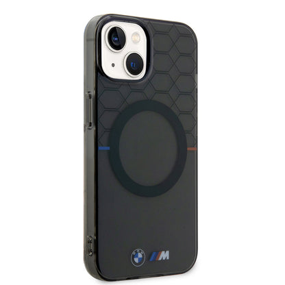 iPhone 15 Kılıf BMW Magsafe Şarj Özellikli Transparan M Dizayn Orijinal Lisanslı Kılıf