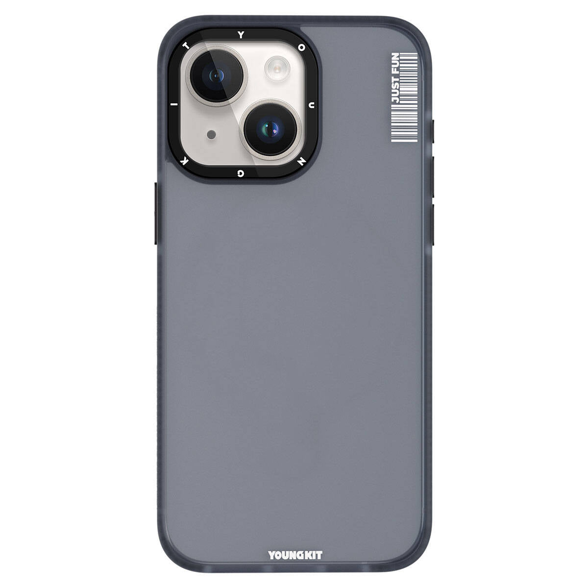 iPhone 15 Kılıf Buzlu Mat Tasarım Youngkit Colored Sand Serisi Kılıf