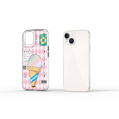 iPhone 15 Kılıf Çift Katman Desenli Wiwu Summer Serisi Kılıf