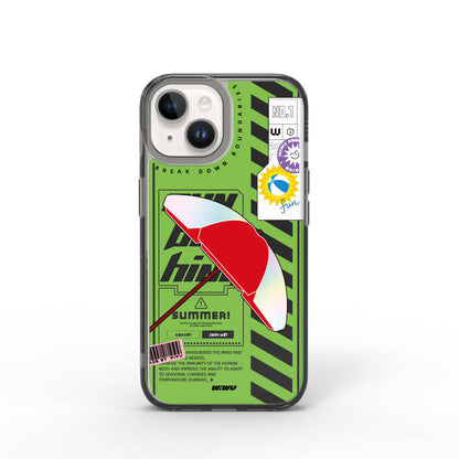 iPhone 15 Kılıf Çift Katman Desenli Wiwu Summer Serisi Kılıf