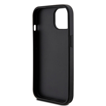 iPhone 15 Kılıf Guess Orijinal Lisanslı Gül Baskılı Büyük Metal Logo Dizaynlı Kılıf