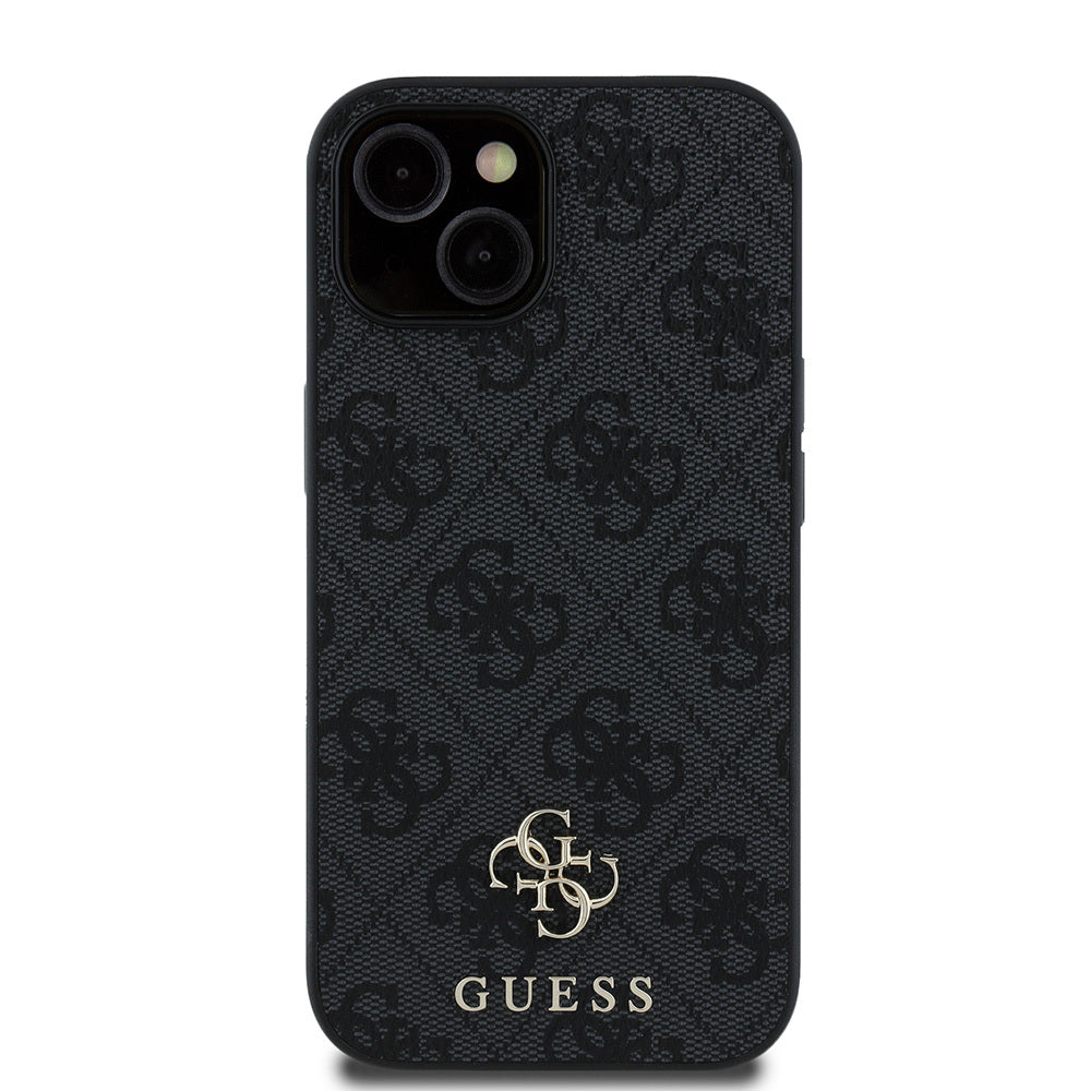 iPhone 15 Kılıf Guess Orijinal Lisanslı M-safe Şarj Özellikli Small 4G Classic Kılıf
