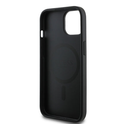 iPhone 15 Kılıf Guess Orijinal Lisanslı M-safe Şarj Özellikli Small 4G Classic Kılıf