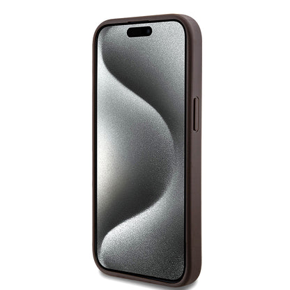 iPhone 15 Kılıf Guess Orijinal Lisanslı M-safe Şarj Özellikli Small 4G Classic Kılıf