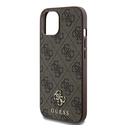 iPhone 15 Kılıf Guess Orijinal Lisanslı M-safe Şarj Özellikli Small 4G Classic Kılıf