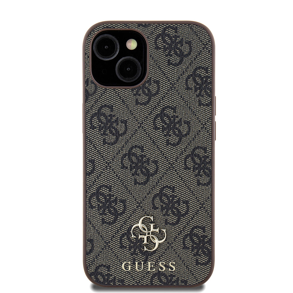 iPhone 15 Kılıf Guess Orijinal Lisanslı M-safe Şarj Özellikli Small 4G Classic Kılıf