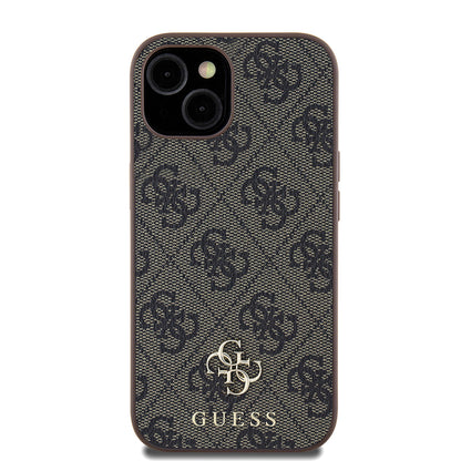 iPhone 15 Kılıf Guess Orijinal Lisanslı M-safe Şarj Özellikli Small 4G Classic Kılıf