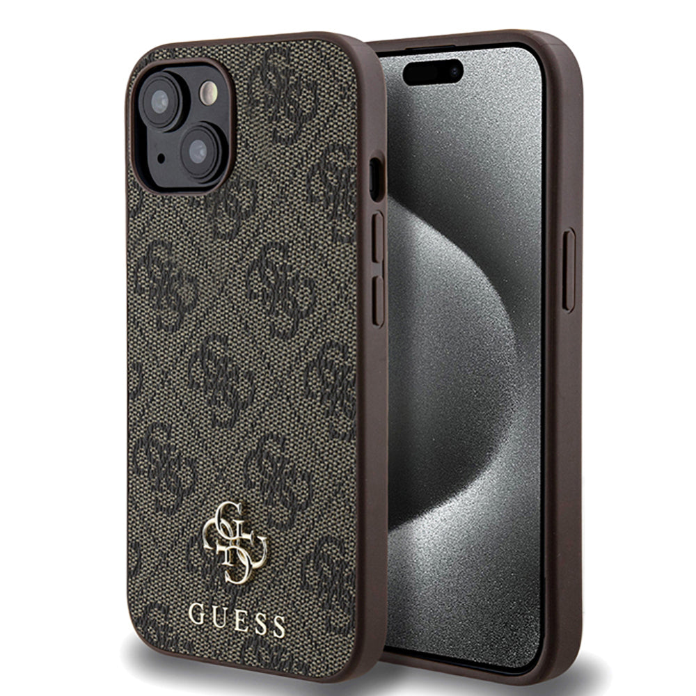 iPhone 15 Kılıf Guess Orijinal Lisanslı M-safe Şarj Özellikli Small 4G Classic Kılıf