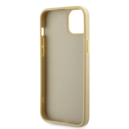 iPhone 15 Kılıf Guess Orijinal Lisanslı Taşlı Arka Yüzey Üçgen Logolu Kılıf