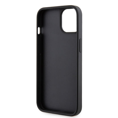 iPhone 15 Kılıf Guess Orijinal Lisanslı Taşlı Arka Yüzey Üçgen Logolu Kılıf