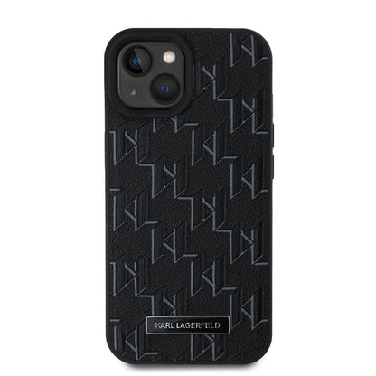 iPhone 15 Kılıf Karl Lagerfeld Orijinal Lisanslı M-safe Şarj Özellikli KL Yazılı Hot Stamp Kılıf
