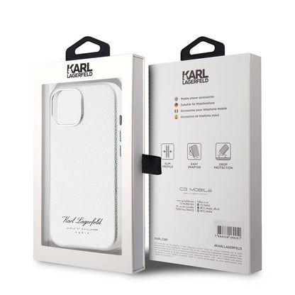 iPhone 15 Kılıf Karl Lagerfeld orijinal Lisanslı KL Yazılı Hotel Kılıf