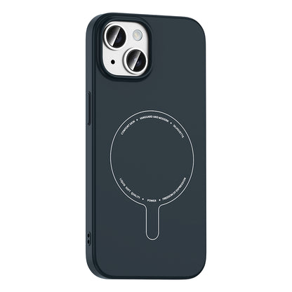 iPhone 15 Kılıf M-Safe Şarj Özellikli Kamera Korumalı Zore Elio Sert PC Kılıf
