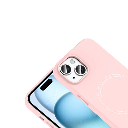 iPhone 15 Kılıf M-Safe Şarj Özellikli Kamera Korumalı Zore Elio Sert PC Kılıf