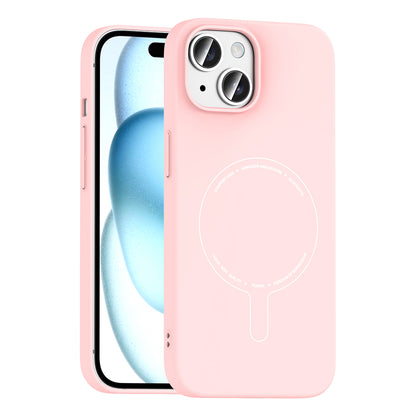 iPhone 15 Kılıf M-Safe Şarj Özellikli Kamera Korumalı Zore Elio Sert PC Kılıf