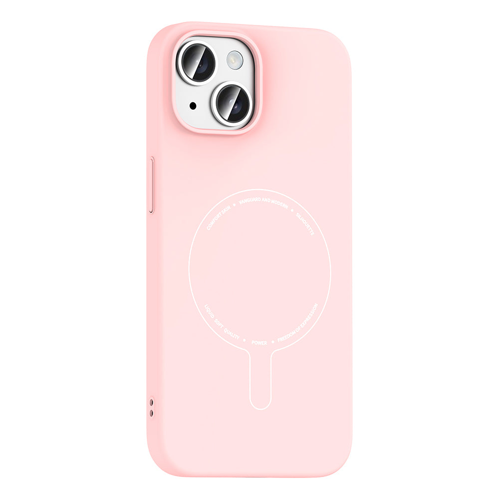 iPhone 15 Kılıf M-Safe Şarj Özellikli Kamera Korumalı Zore Elio Sert PC Kılıf