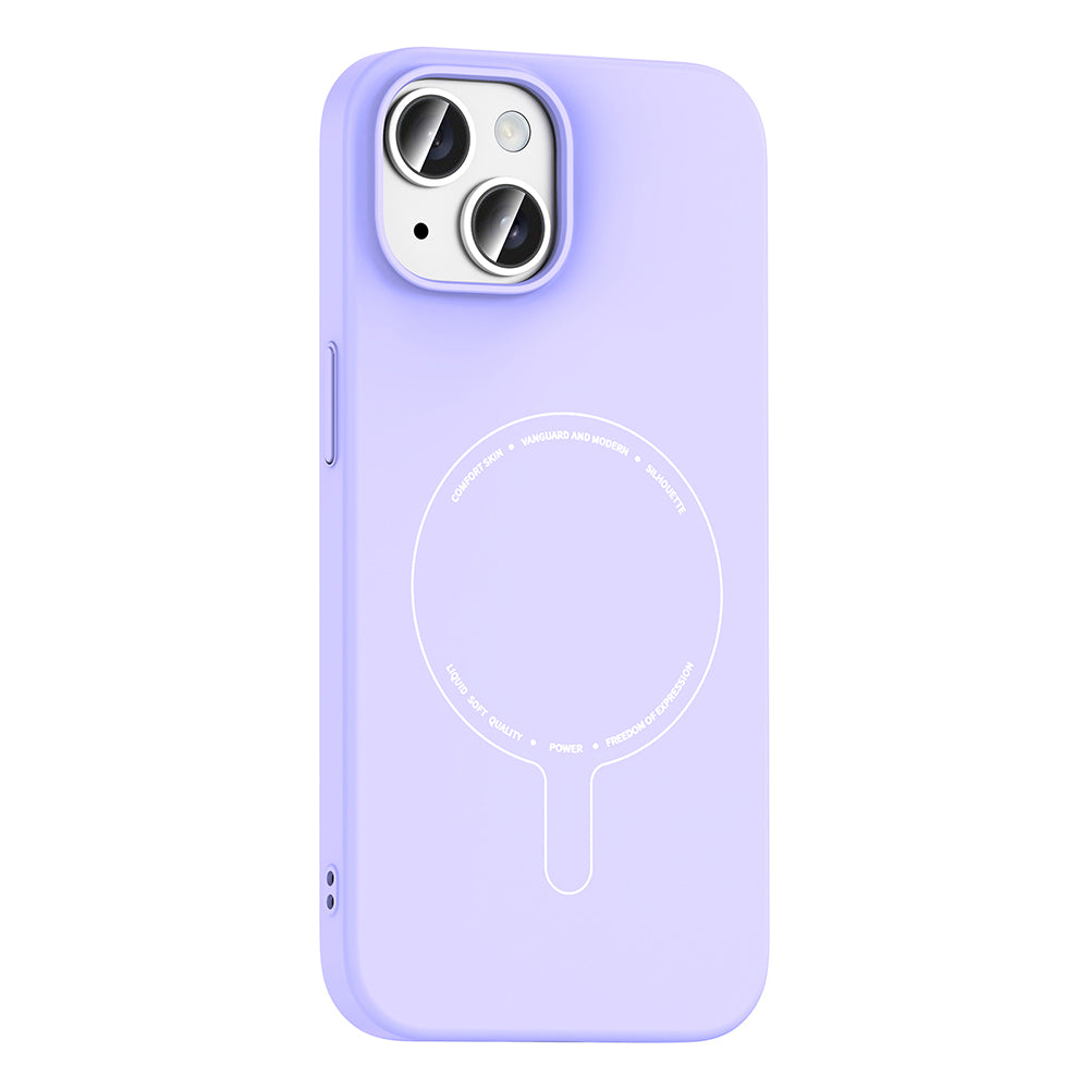 iPhone 15 Kılıf M-Safe Şarj Özellikli Kamera Korumalı Zore Elio Sert PC Kılıf