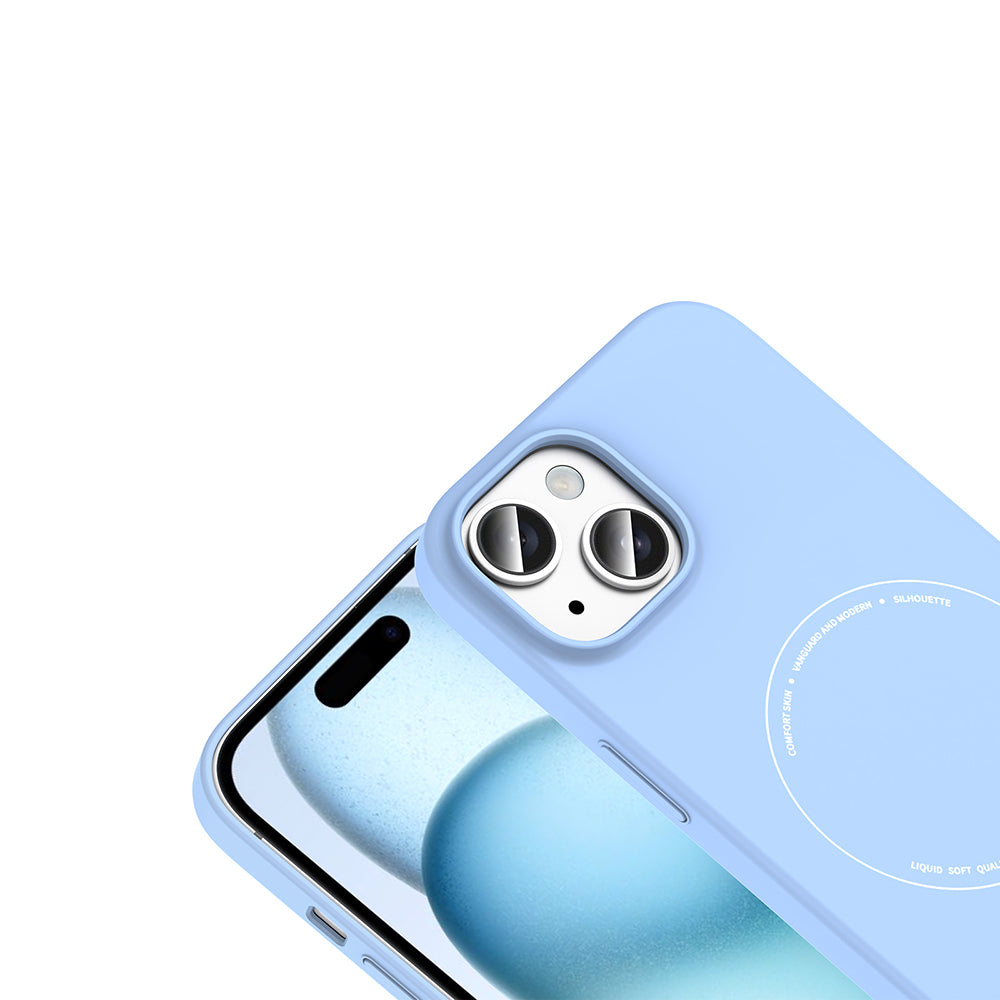 iPhone 15 Kılıf M-Safe Şarj Özellikli Kamera Korumalı Zore Elio Sert PC Kılıf