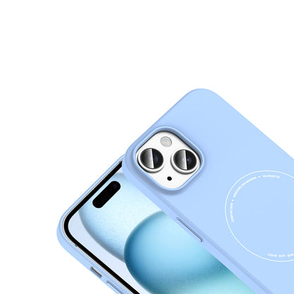 iPhone 15 Kılıf M-Safe Şarj Özellikli Kamera Korumalı Zore Elio Sert PC Kılıf