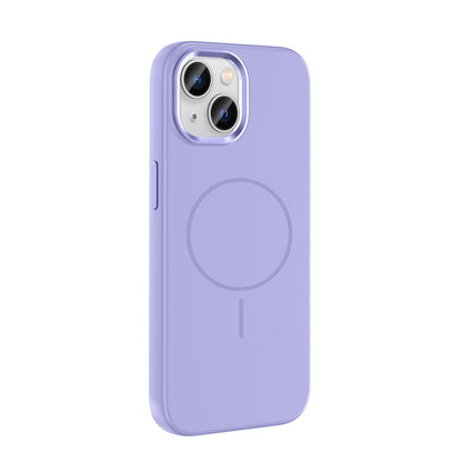 iPhone 15 Kılıf M-Safe Şarj Özellikli Metal Kamera Çerçeveli Zore Edi Silikon Kılıf