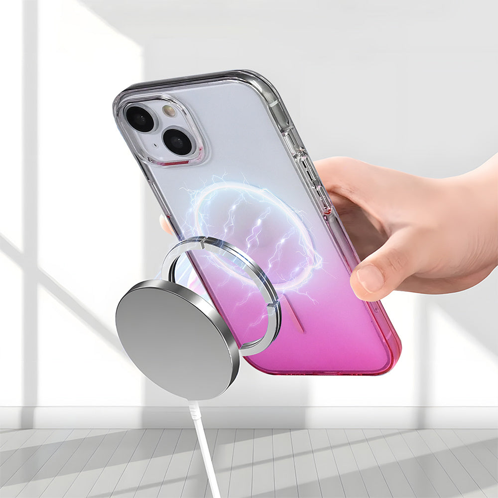 iPhone 15 Kılıf M-Safe Şarj Özellikli Zore Septik Silikon Kılıf