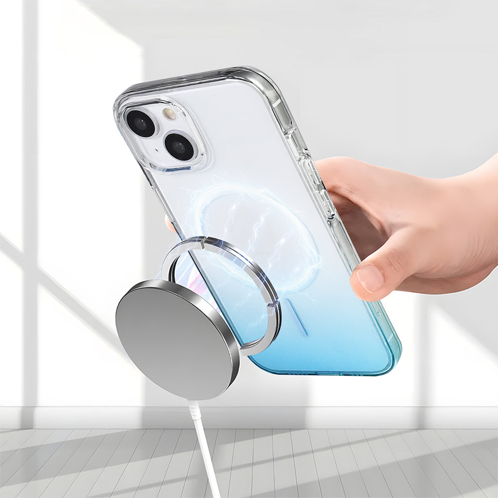 iPhone 15 Kılıf M-Safe Şarj Özellikli Zore Septik Silikon Kılıf