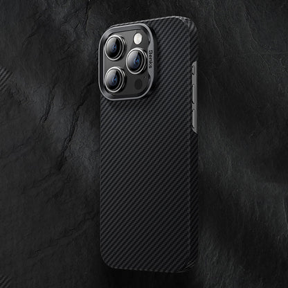 iPhone 15 Kılıf M-safe Özellikli Karbon Fiber Benks Essential ArmorAir 600D Kevlar Kılıf