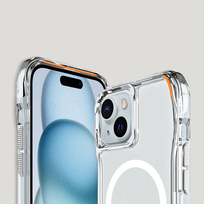 iPhone 15 Kılıf M-safe Şarj Özellikli Airbagli Şeffaf Zore İncek Kılıf