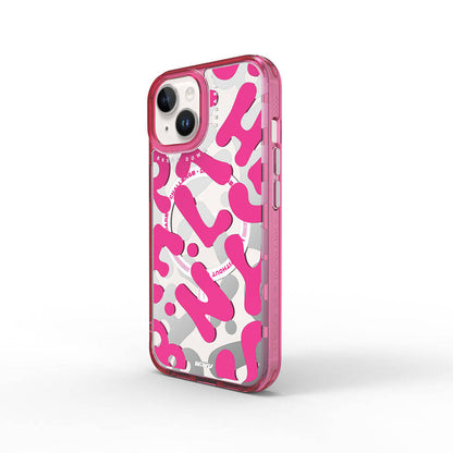 iPhone 15 Kılıf M-safe Şarj Özellikli Boya Desenli Wiwu Fluorescent G Serisi Kılıf