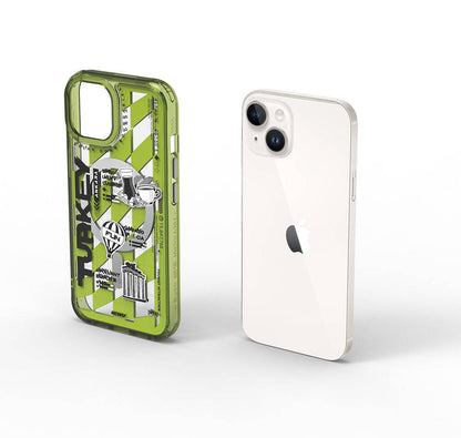 iPhone 15 Kılıf M-safe Şarj Özellikli Desenli Wiwu Turkey A Serisi Kılıf