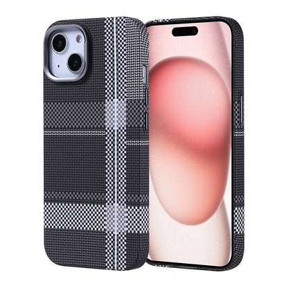 iPhone 15 Kılıf M-safe Şarj Özellikli Karbon Fiber Görünümlü Zore Nekst Kılıf