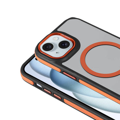 iPhone 15 Kılıf M-safe Şarj Özellikli Mat Görünümlü Zore Solo Kılıf