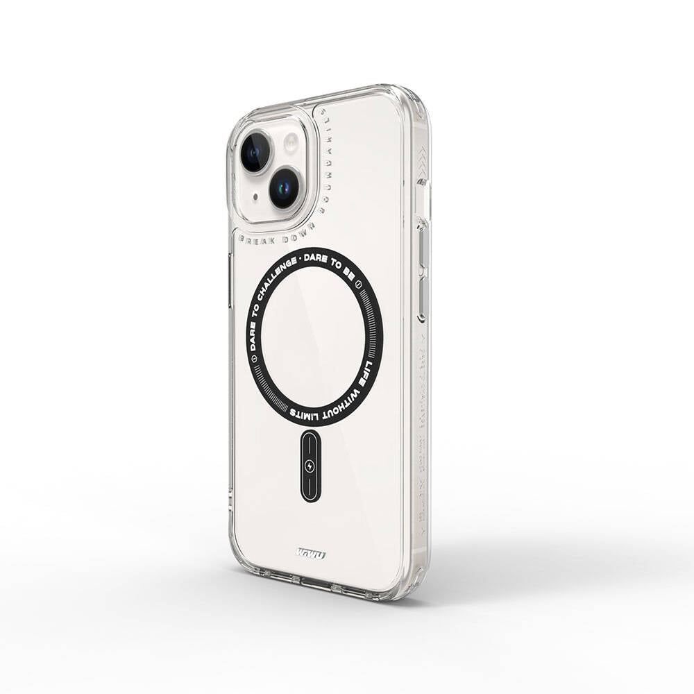iPhone 15 Kılıf M-safe Şarj Özellikli Wiwu Basic Color J Serisi Kılıf