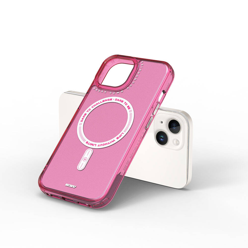 iPhone 15 Kılıf M-safe Şarj Özellikli Wiwu Basic Color J Serisi Kılıf