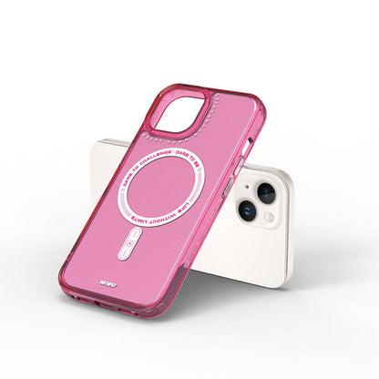 iPhone 15 Kılıf M-safe Şarj Özellikli Wiwu Basic Color J Serisi Kılıf