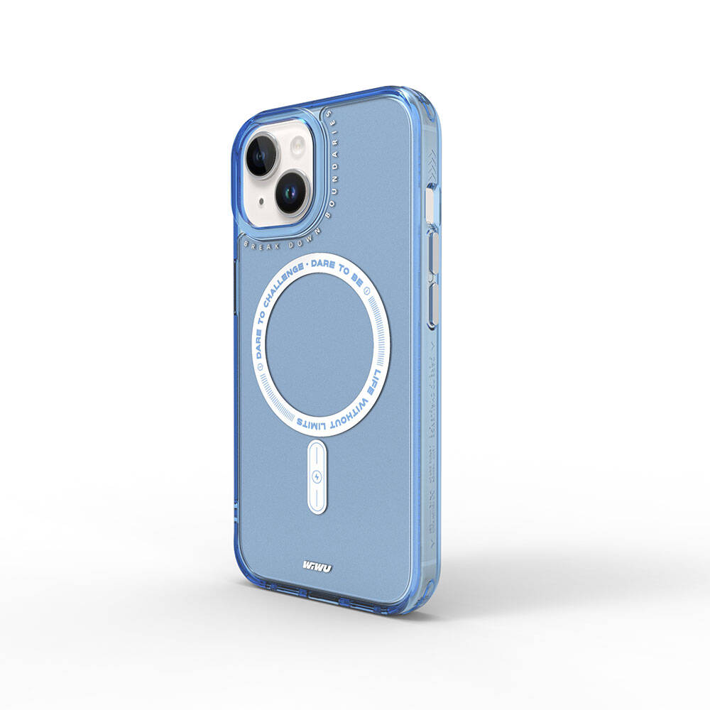 iPhone 15 Kılıf M-safe Şarj Özellikli Wiwu Basic Color J Serisi Kılıf