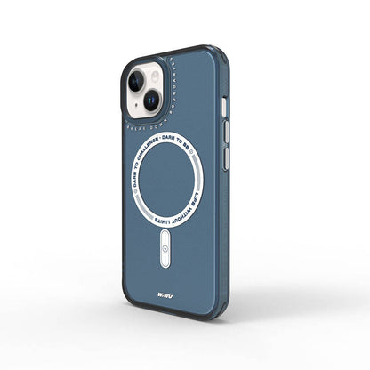 iPhone 15 Kılıf M-safe Şarj Özellikli Wiwu Basic Color J Serisi Kılıf