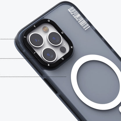 iPhone 15 Kılıf M-safe Şarj Özellikli Youngkit Colored Sand Serisi Kılıf