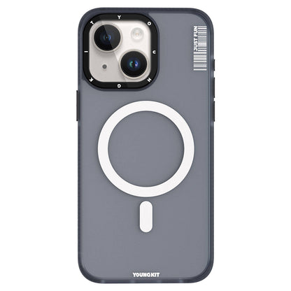 iPhone 15 Kılıf M-safe Şarj Özellikli Youngkit Colored Sand Serisi Kılıf