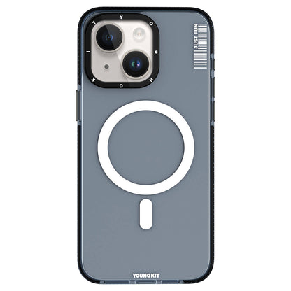 iPhone 15 Kılıf M-safe Şarj Özellikli YoungKit Crystal Color Serisi Kılıf