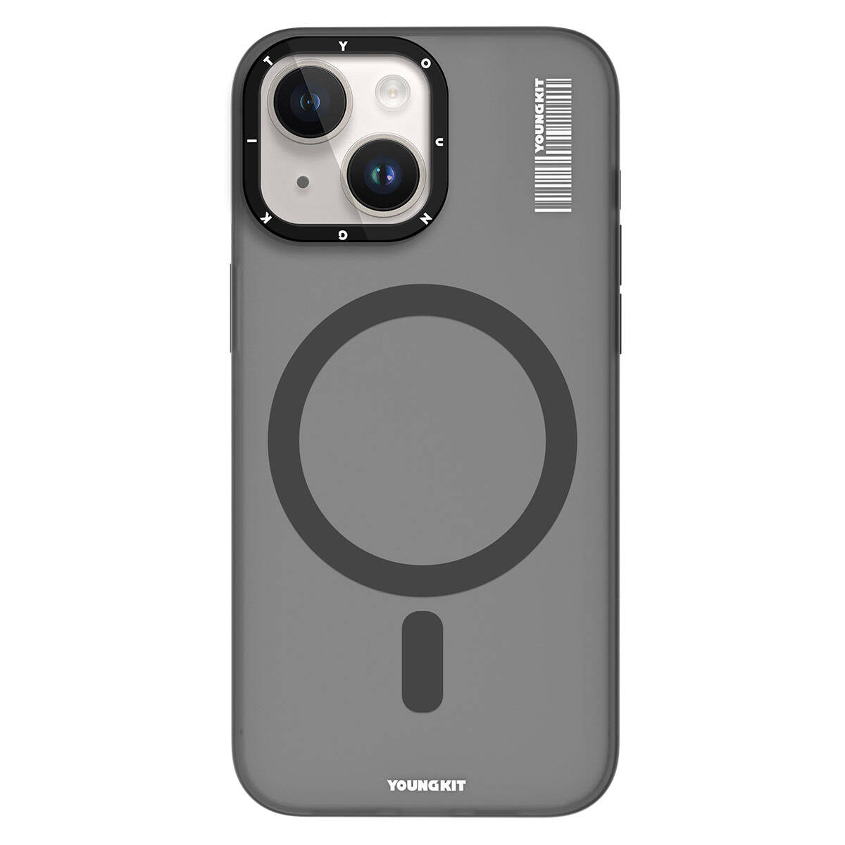 iPhone 15 Kılıf M-safe Şarj Özellikli Youngkit Hidden Sand Serisi Kılıf