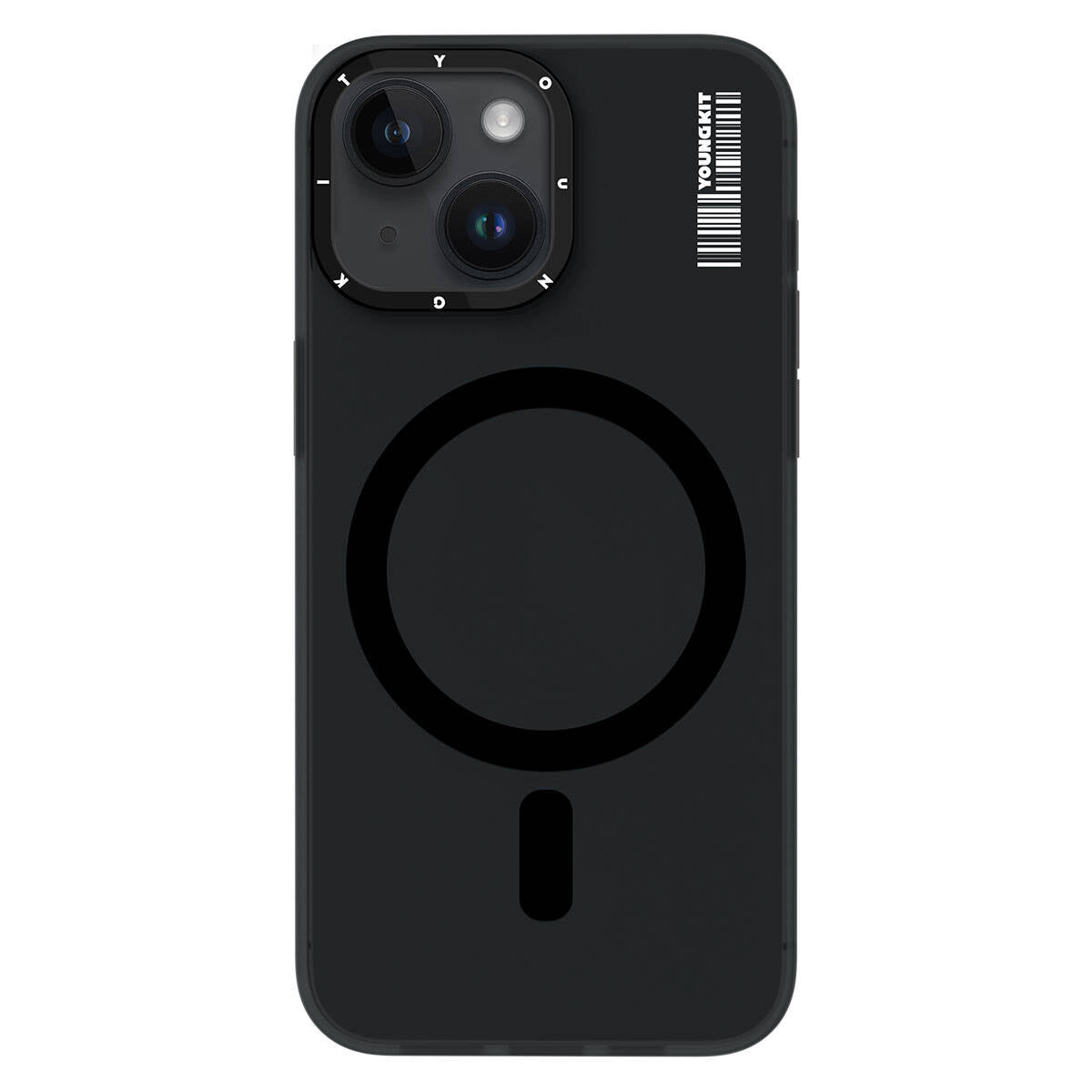 iPhone 15 Kılıf M-safe Şarj Özellikli Youngkit Hidden Sand Serisi Kılıf