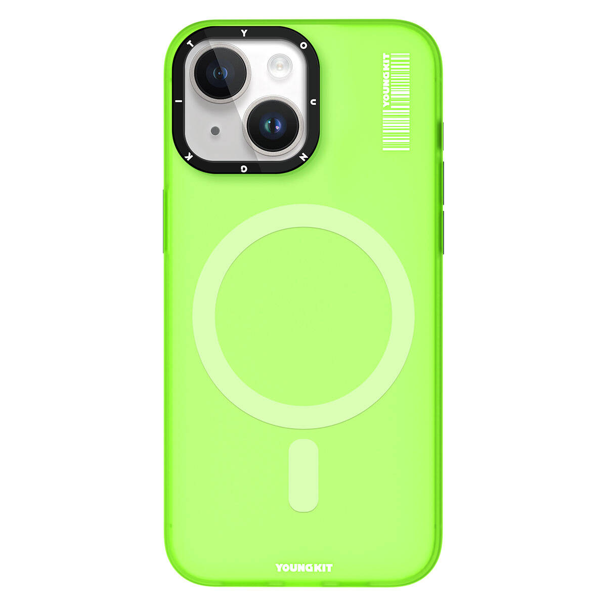 iPhone 15 Kılıf M-safe Şarj Özellikli Youngkit Hidden Sand Serisi Kılıf