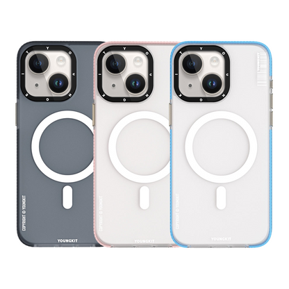 iPhone 15 Kılıf M-safe Şarj Özellikli Youngkit Jiansha Serisi Kılıf