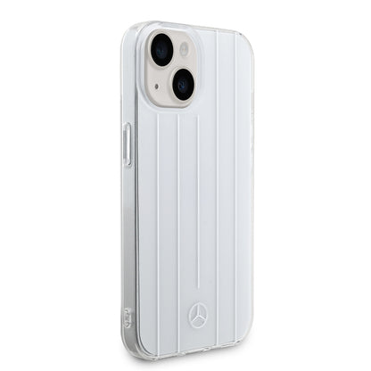 iPhone 15 Kılıf Mercedes Benz Orijinal Lisanslı New Urban 3 IML Baskılı Paralel Çizgi Desenli Kılıf