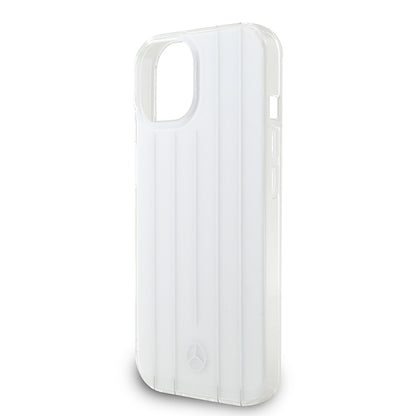 iPhone 15 Kılıf Mercedes Benz Orijinal Lisanslı New Urban 3 IML Baskılı Paralel Çizgi Desenli Kılıf